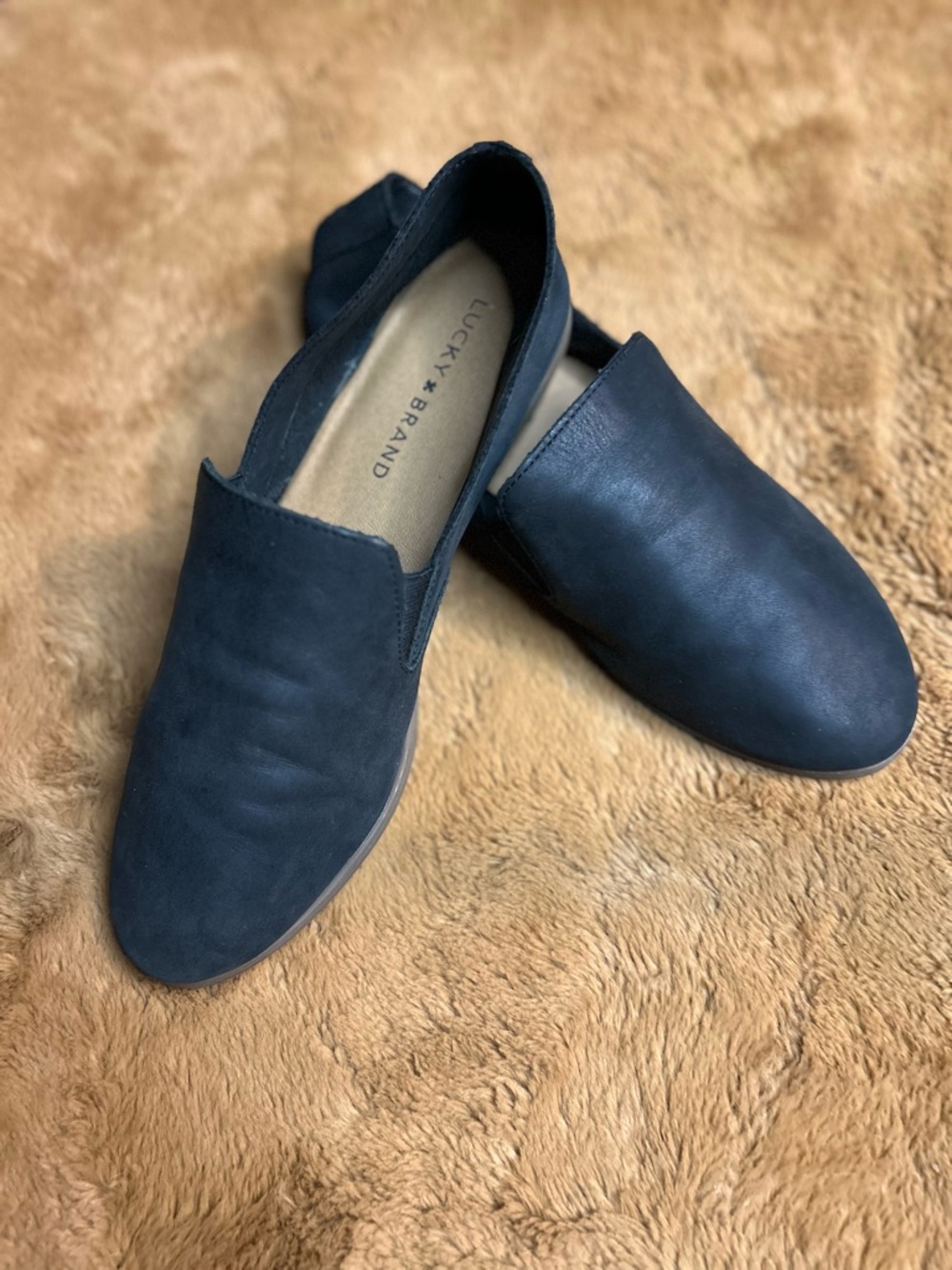Lucky Brand Dark Blue Slip-On Flats
